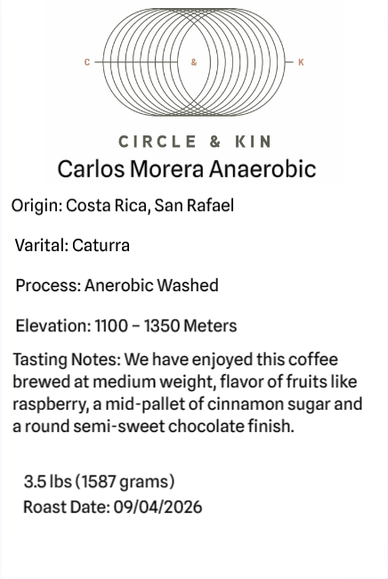 Anaerobic Washed Carlos Fernández Morera - Costa Rica